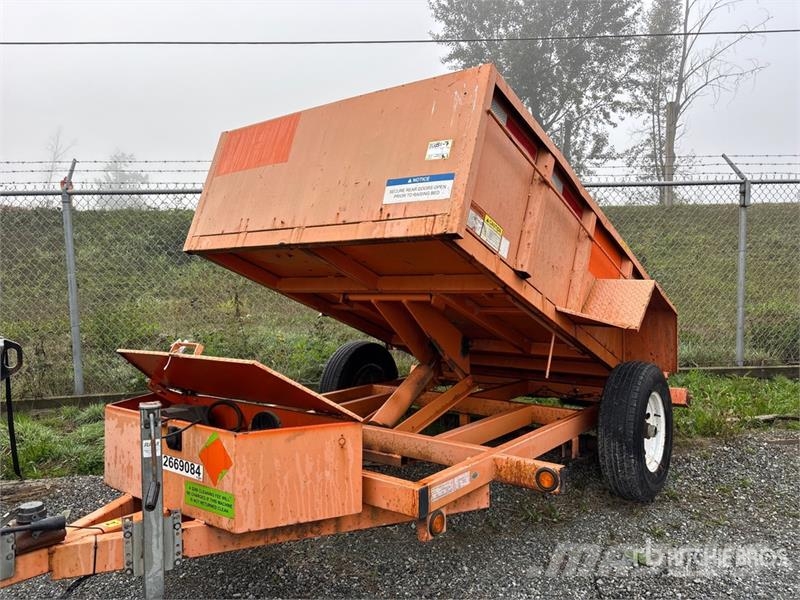 Miska 58 8 ft 6 in S/A Dump Utility Trailer Kipper