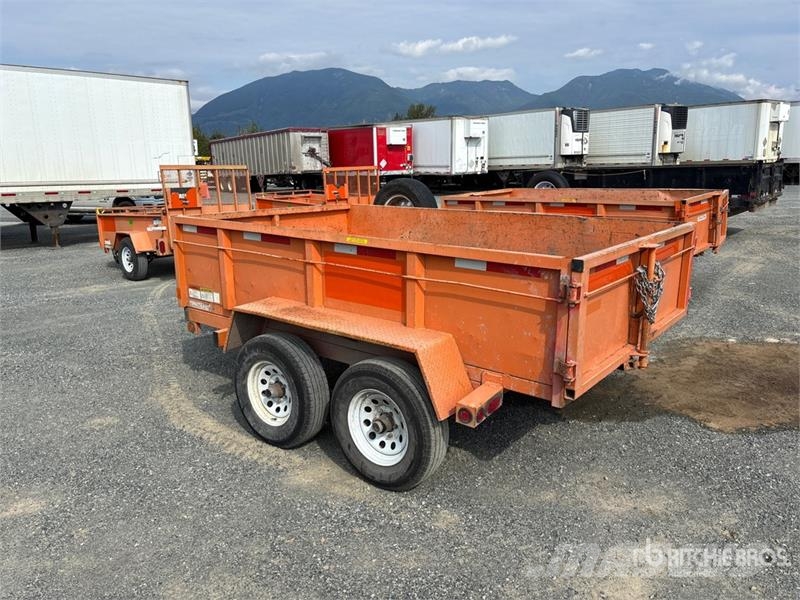 Miska 610 10 ft T/A Dump Utility Trailer Tipphengere