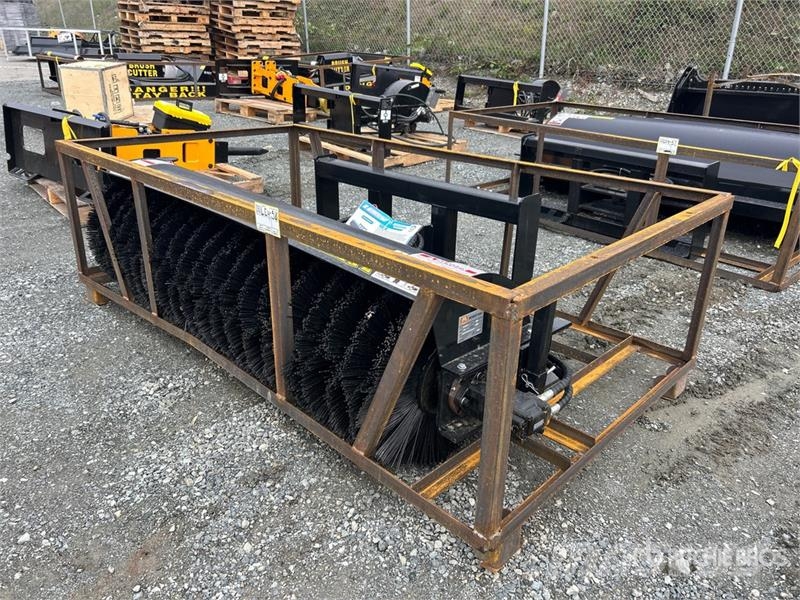 Mower King SSAB72 72 in Skid Steer Broom (Unused) Brushes
