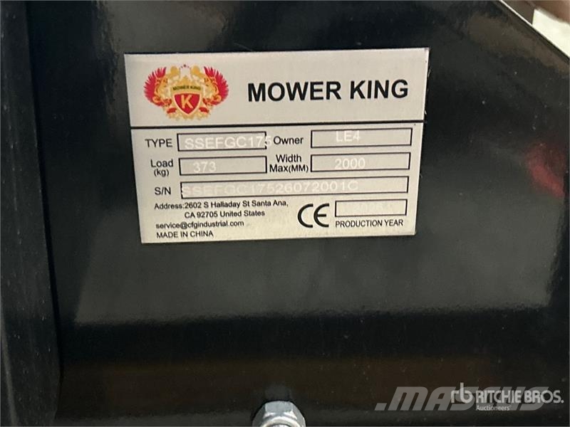 Mower King SSEFGC175 77 in Skid Steer Flail (Unus Žacie stroje