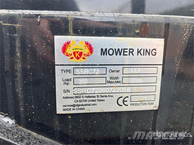 Mower King SSRC 72 in Skid Steer Brush Cutter (Unu 牽引式モア/芝刈り機