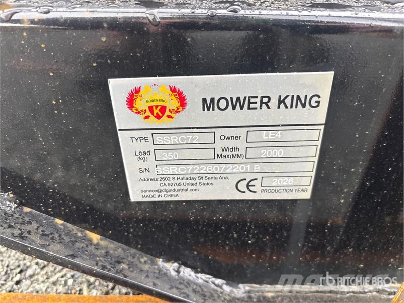 Mower King SSRC 72 in Skid Steer Brush Cutter (Unu 牽引式モア/芝刈り機