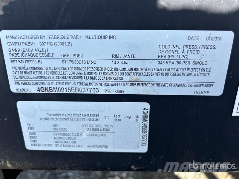 MultiQuip DFS-0220XK 14 kW Mobile Generator Set Dīzeļģeneratori