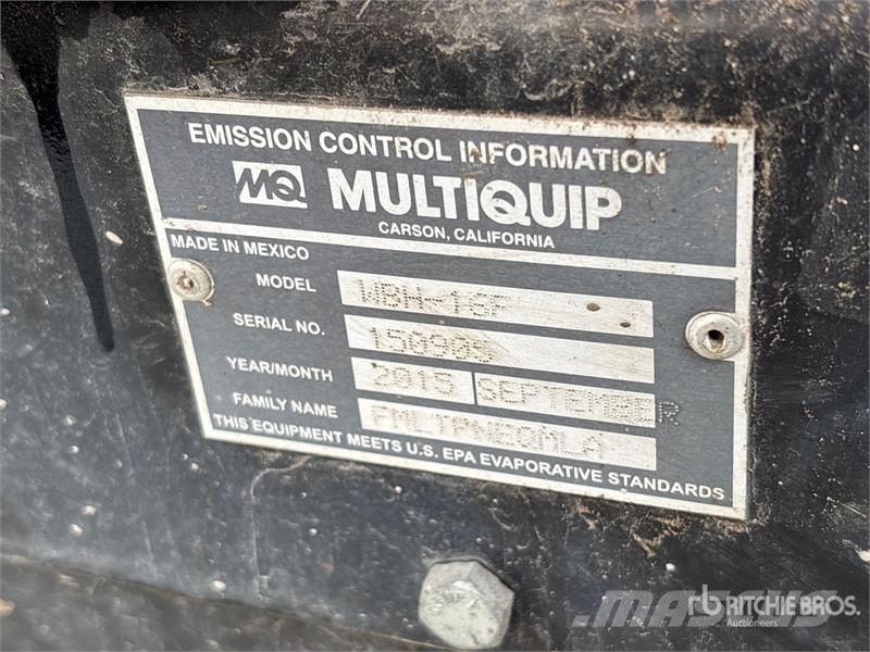 MultiQuip WBH-16 Concrete spares & accessories