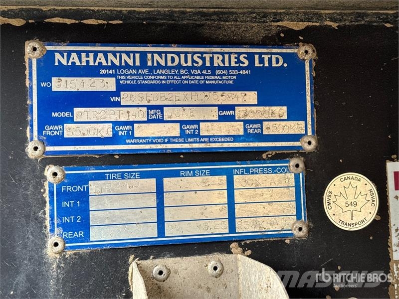  Nahanni 13 ft T/A Pup Dump Trailer Самоскиди