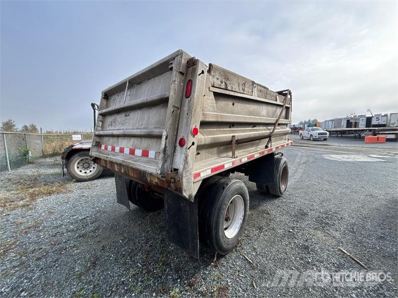 Nahanni NE40 14 ft T/A Turntable Pup Pup Dump Trai Remorque benne
