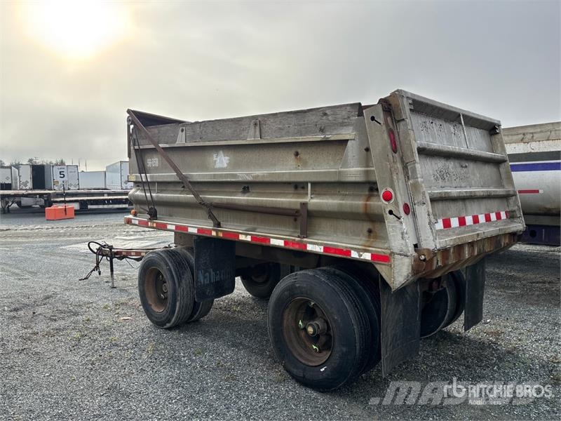 Nahanni NE40 14 ft T/A Turntable Pup Pup Dump Trai Remorque benne