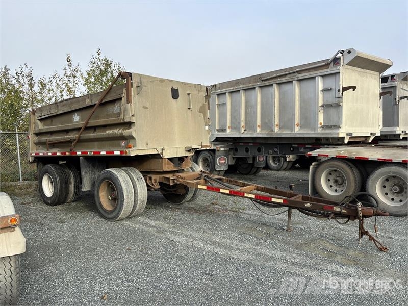 Nahanni NE40 14 ft T/A Turntable Pup Pup Dump Trai Remorque benne