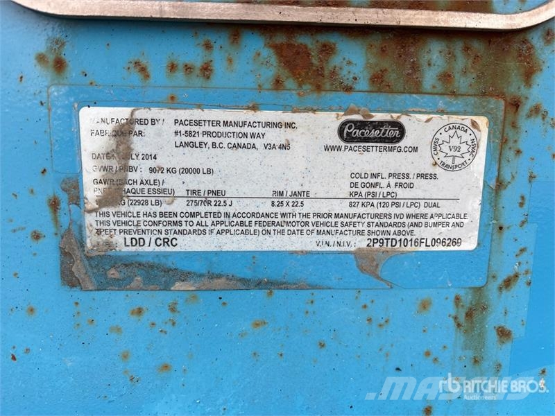  Pacesetter PS10T S/A Booster Axle مقطورات أخرى