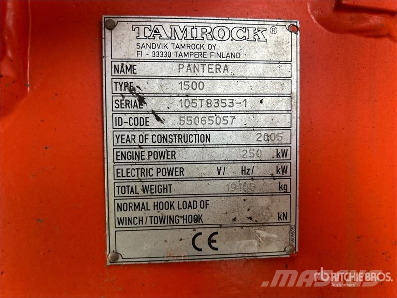 Pantera 1500 Blasthole Drill Other drilling equipment