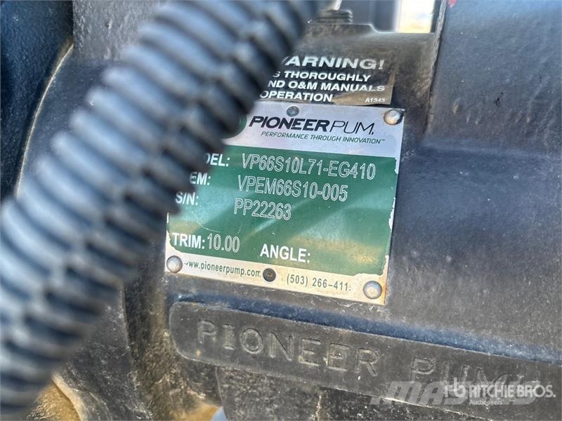 Pioneer VP66S10L71EG410 Trailer-Mounted Water Pump Waterpumps