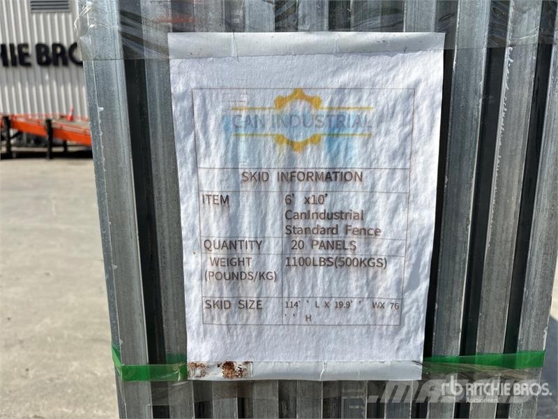 Quantity of (20) 9 ft 2 in x 5 ft 8 in Galvanized Drugi deli