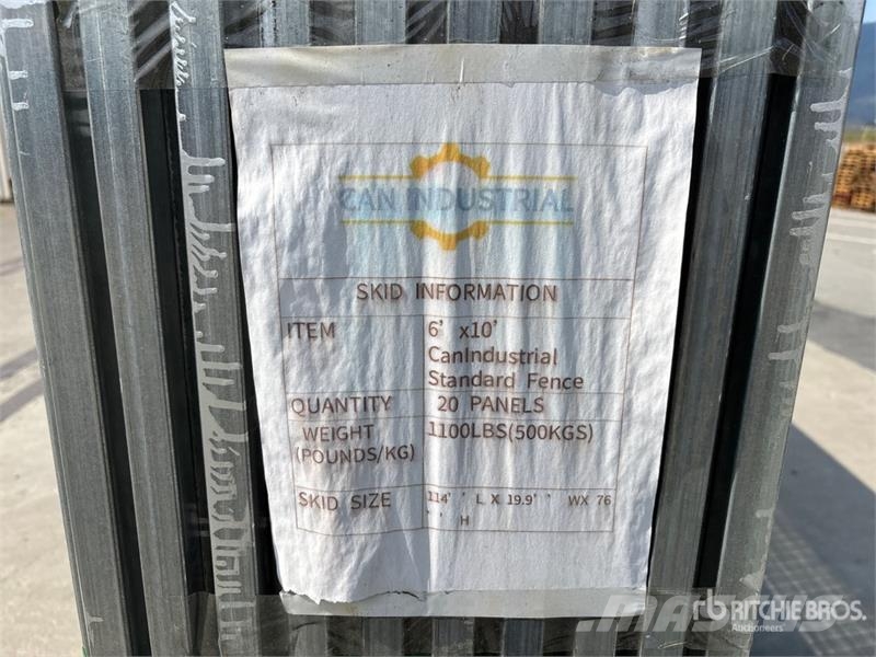 Quantity of (20) 9 ft 2 in x 5 ft 8 in Galvanized Drugi deli