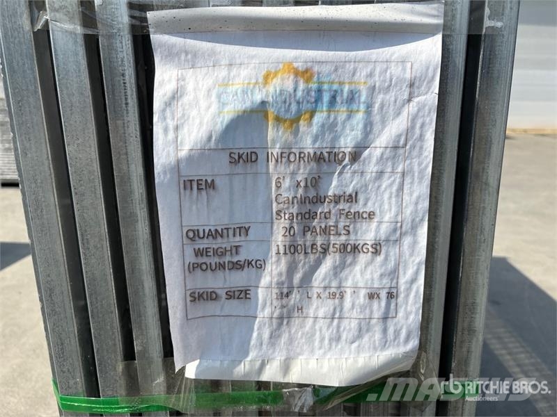 Quantity of (20) Can Industrial 9 ft 2 in x 5 ft 8 Drugi deli