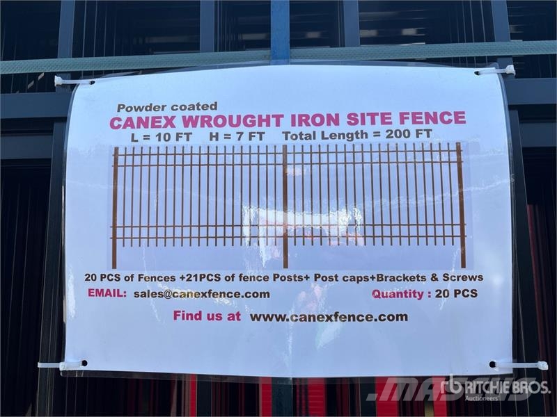 Quantity of (20) Canex 10 ft x 7 ft Powder Coated Drugi deli