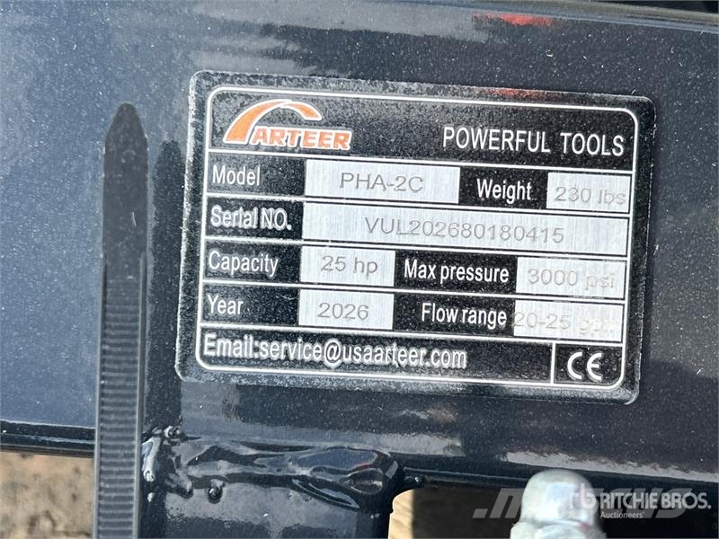 Quantity of (3) ARTEER PHA-2C-3 Skid Steer 3-Poin Ostale komponente za građevinarstvo