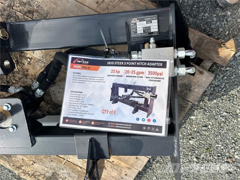 Quantity of (3) ARTEER PHA-2C-3 Skid Steer 3-Poin Ostale komponente za građevinarstvo