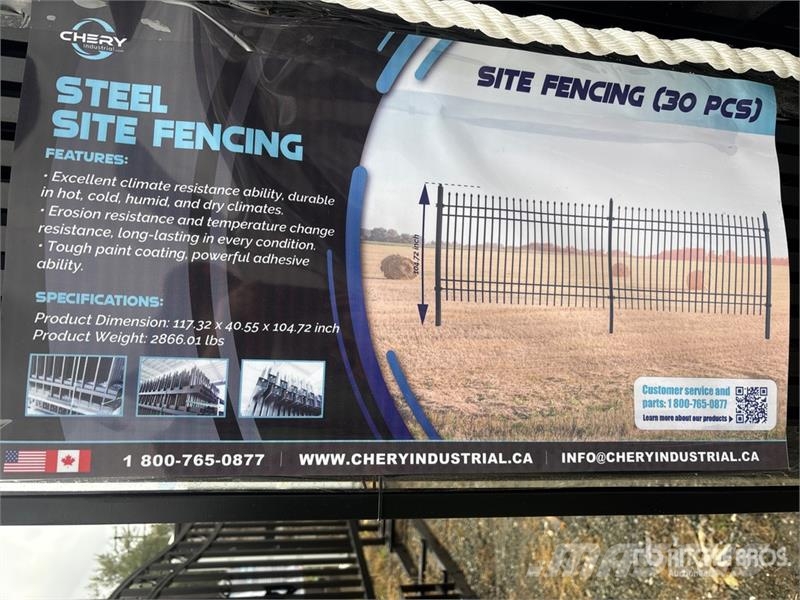 Quantity of (30) 9 ft 9 in x 6 ft 6 in Iron Fencin Oprema za ograje