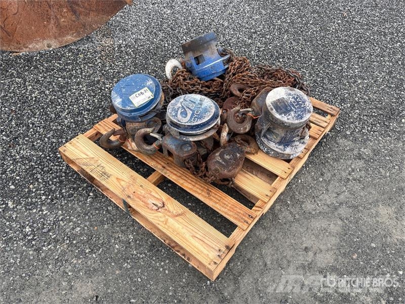  Quantity of (4) Columbus McKinnon Cyclone Model S  مكونات أخرى