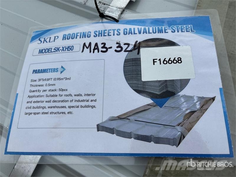 Quantity of (50) SKLP SK-XH50 Galvalume Steel She Vintsid, telfrid ja materjaliliftid
