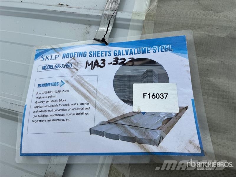 Quantity of (50) SKLP SK-XH50 Galvalume Steel She Подемници, лебедки и елеватори за материали