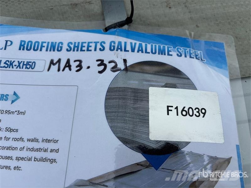 Quantity of (50) SKLP SK-XH50 Galvalume Steel She Подемници, лебедки и елеватори за материали