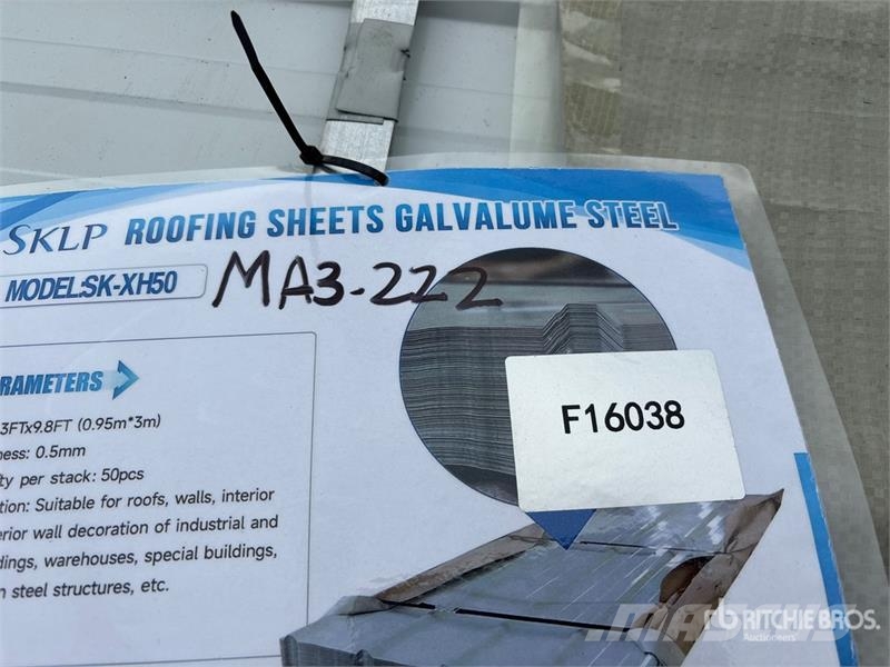 Quantity of (50) SKLP SK-XH50 Galvalume Steel She Vintsid, telfrid ja materjaliliftid