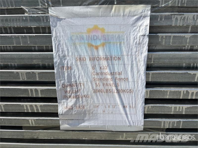 Quantity of (55) 9 ft 6 in x 6 ft Galvanized Premi Drugi deli
