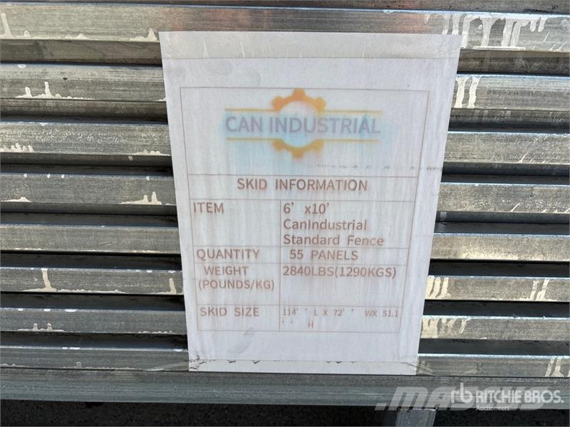 Quantity of (55) 9 ft 6 in x 6 ft Galvanized Premi Ďalšie komponenty