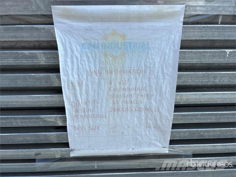 Quantity of (55) 9 ft 6 in x 6 ft Galvanized Premi Drugi deli