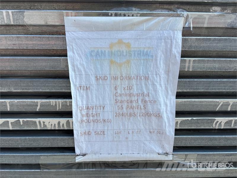 Quantity of (55) 9 ft 6 in x 6 ft Galvanized Premi Drugi deli