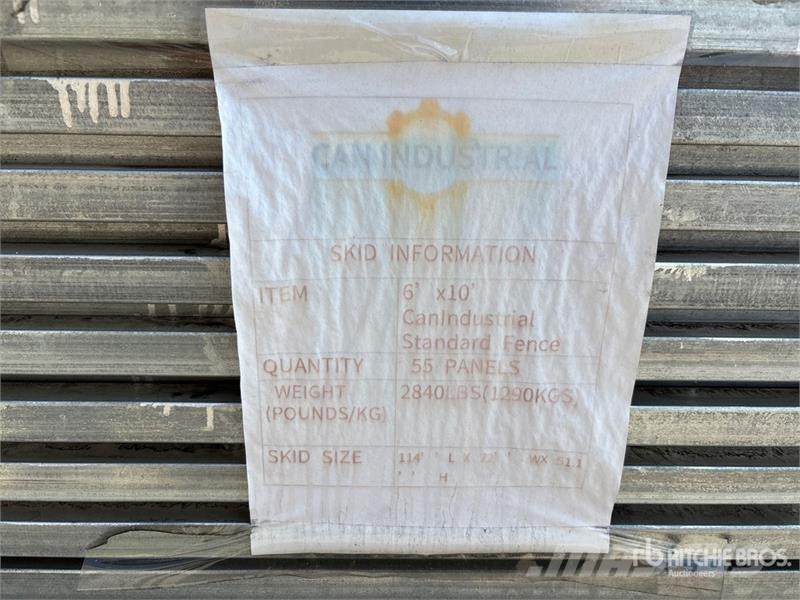 Quantity of (55) 9 ft 6 in x 6 ft Galvanized Premi Ďalšie komponenty