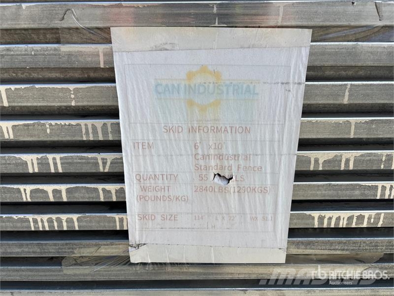 Quantity of (55) Can Industrial 9 ft 6 in x 6 ft G Drugi deli