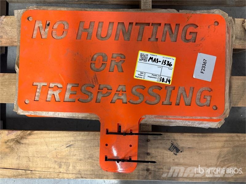  Quantity of (8)  SKLP SK-NHT8 Warning Signs (Unuse Andre komponenter