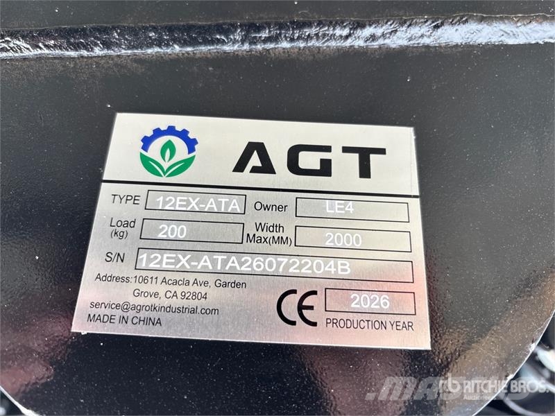 Quantity of (9) AGT 12EX-ATA Mini Excavator Attac Egyéb alkatrészek