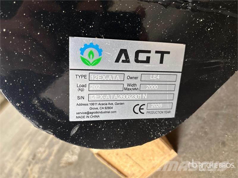  Quantity of (9)  AGT Mini Excavator Attachments (U مكونات أخرى