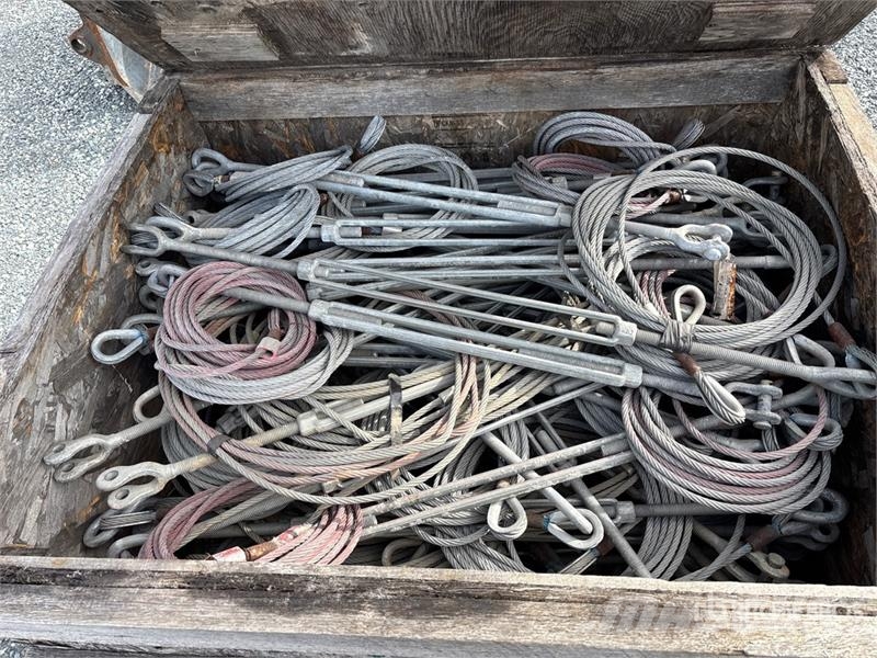  Quantity of Assorted Aircraft Cable / Wire Rope Li Pacēlāju/krānu aprīkojums