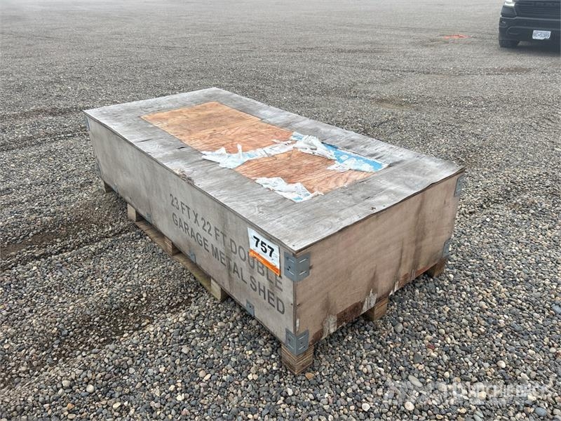 Rhino AGR-MS2322 23 ft x 22 ft Double Garage Metal Shed Stahlrahmenaufbauten