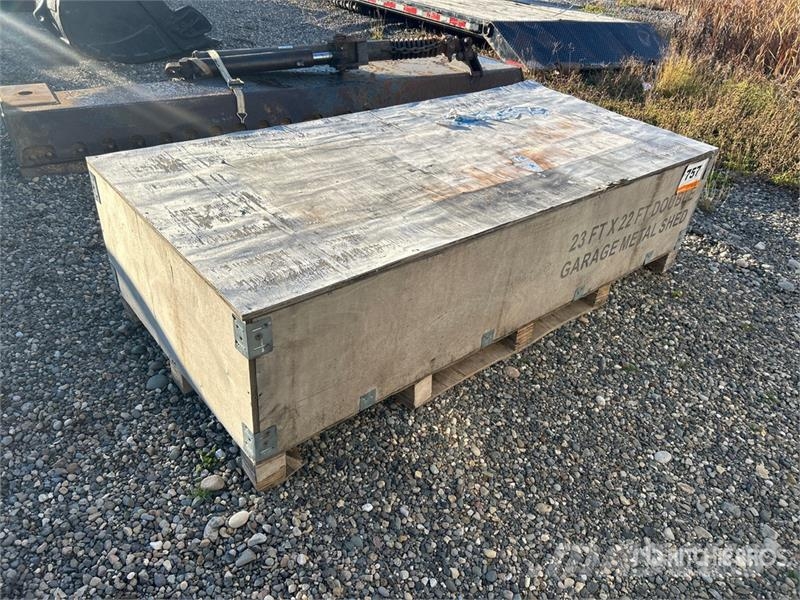 Rhino AGR-MS2322 23 ft x 22 ft Double Garage Metal Shed Steel frame buildings