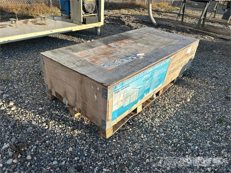Rhino AGR-MS2322 23 ft x 22 ft Double Garage Metal Shed Steel frame buildings