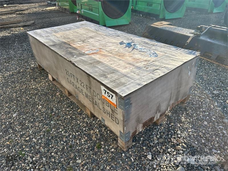Rhino AGR-MS2322 Double Garage Metal Shed (Unused) Stahlrahmenaufbauten
