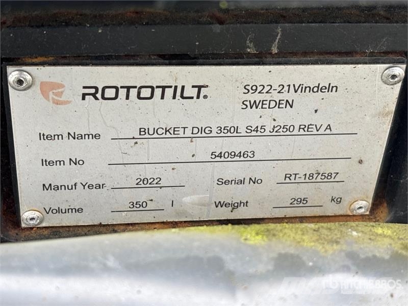 Rototilt 30 in Digging Excavator Bucket (Unused) Kašike / Korpe