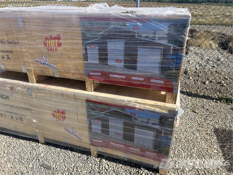 SDL4230TGMS Triple Garage Metal Shed (Unused) Teraskonstruktsiooniga ehitised