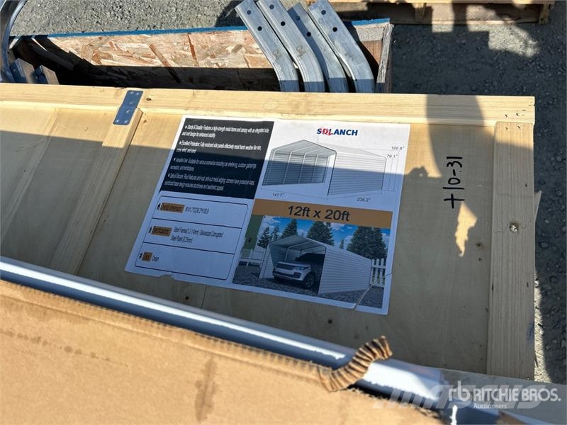 SDLC1220 12 ft x 20 ft Carport (Unused) Construcții din cadru metalic