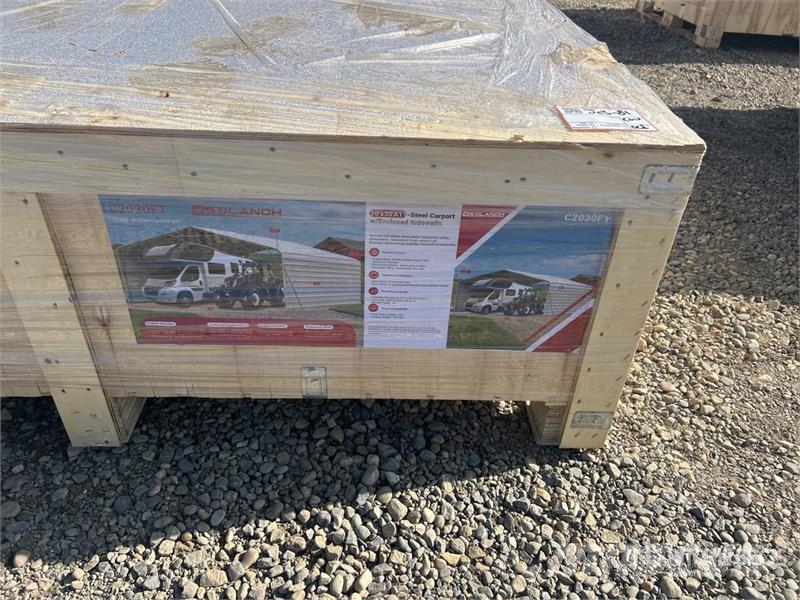 SDLC2030FT 20 ft x 30 ft Enclosed Carport (Unused) Stålrammer