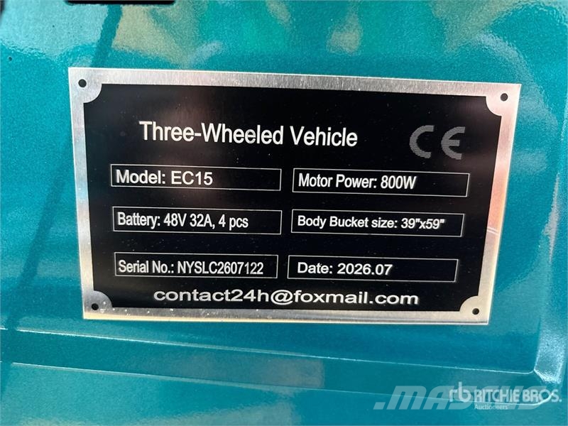 SDLOOL SL-EC15 Electric Trike (Unused) Cars