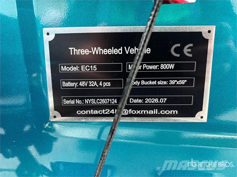 SDLOOL SL-EC15 Electric Trike (Unused) Sõiduautod