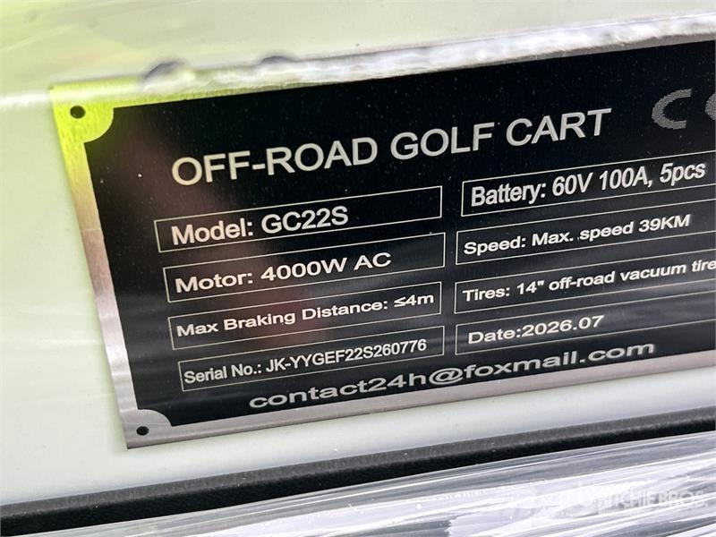  SDLOOL SL-GC22S Electric Off-Road Golf Cart (Unuse Carritos de golf