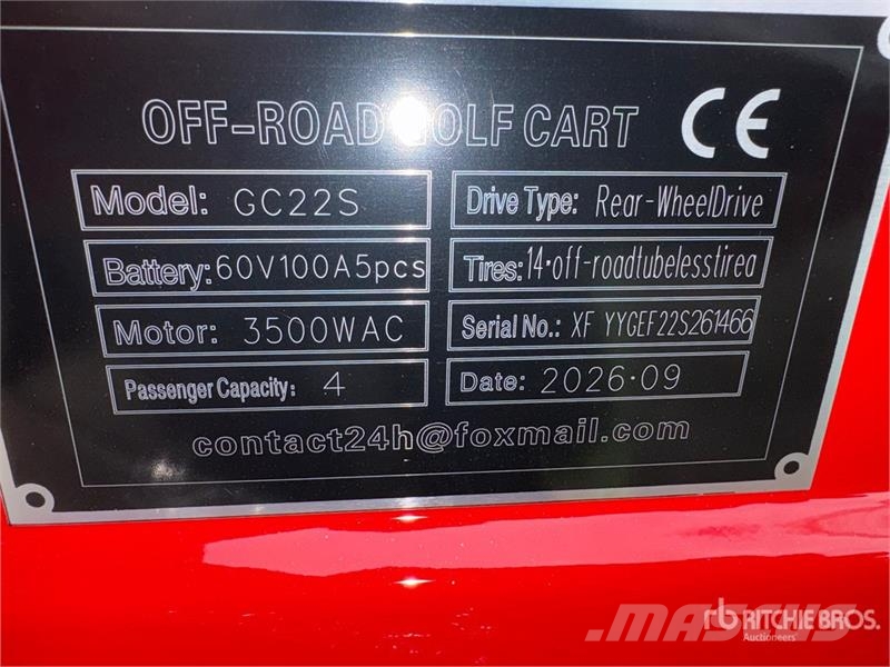 SDLOOL SL-GC22S Electric Off-Road Golf Cart (Unuse Golfkarren / golf carts