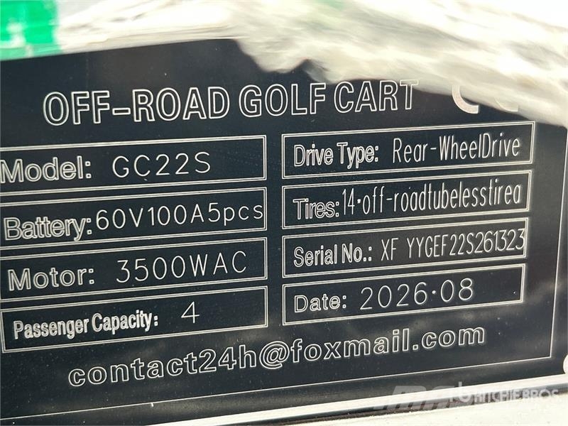 SDLOOL SL-GC22S Electric Off-Road Golf Cart (Unuse Carritos de golf